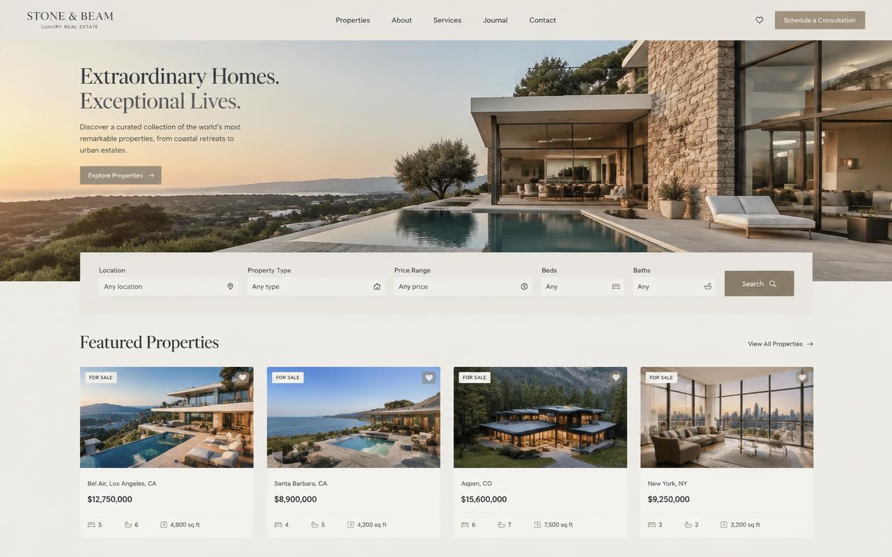 UrbanNest Realty website reference shown in a desktop frame