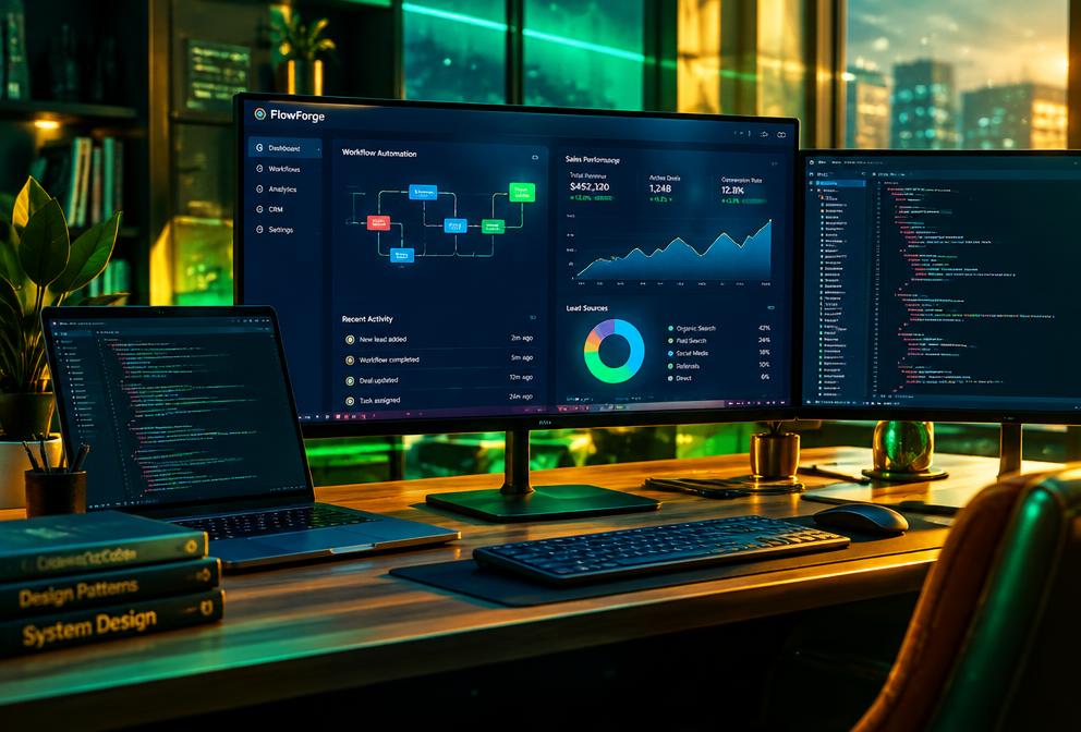 Custom software illustration