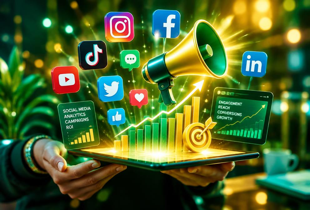 Digital marketing illustration